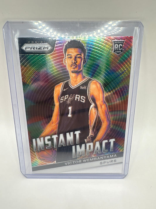 Victor Wembanyama 2023 Prizm #3 Instant Impact - Silver Rookie PSA 10